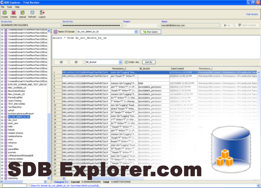 SDB Explorer for Amazon SimpleDB 2013.09.01.01 full